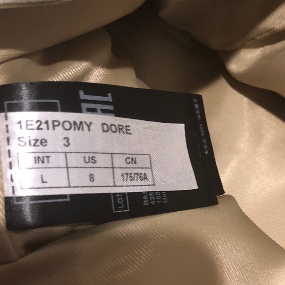 Gorgeous Ba&sh Gold Leather Pomy Doré skirt - Picture 11 of 15